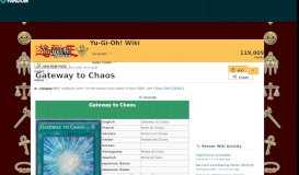 
							         Gateway to Chaos | Yu-Gi-Oh! | FANDOM powered by Wikia								  
							    
