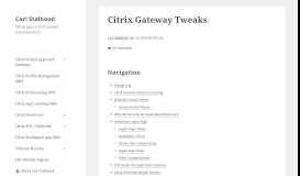 
							         Gateway Tweaks – NetScaler Gateway 12 / Citrix Gateway 12.1								  
							    