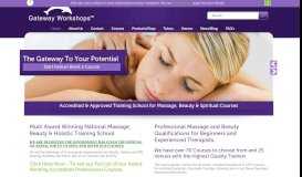 
							         Gateway Workshops - Massage Courses UK - Home Page								  
							    