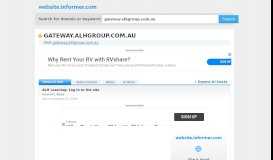 
							         gateway.alhgroup.com.au at WI. ALH Learning: Log in to the site								  
							    