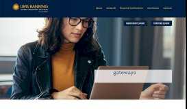 
							         Gateways - UMS Banking								  
							    