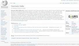 
							         Gaursons India - Wikipedia								  
							    