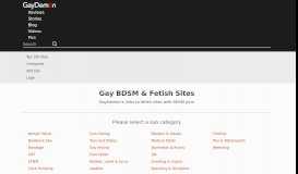 
							         Gay BDSM & Fetish Sites - GayDemon								  
							    