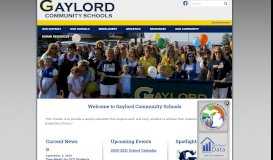 
							         Gaylord Community Schools								  
							    