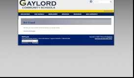 
							         Gaylord Virtual School - Our Schools - Gaylord Community Schools								  
							    