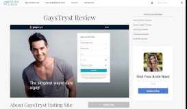 
							         GaysTryst Review How it Works? - Dating Sites								  
							    