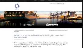 
							         GB Group to Implement Tideworks Technology for Greenfield Terminal ...								  
							    