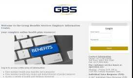 
							         GBS Employer Portal - GBS Member Portal								  
							    