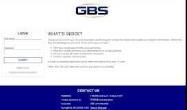 
							         GBS Member Portal								  
							    