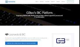 
							         GBTEC BIC Consulting - Leonardo Consulting								  
							    