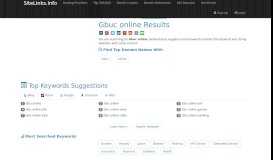 
							         Gbuc online Results For Websites Listing - SiteLinks.Info								  
							    