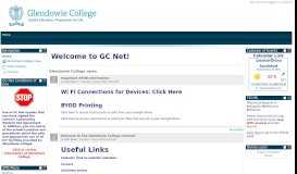 
							         GC Net - Glendowie College								  
							    