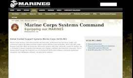 
							         GCSS-MC - Marine Corps Systems Command								  
							    