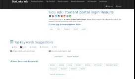 
							         Gcu edu student portal login Results For Websites Listing								  
							    