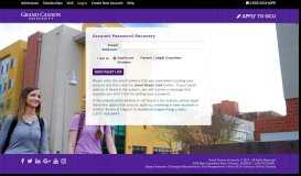 
							         GCU Online Application Password Recovery								  
							    