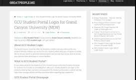 
							         GCU Student Portal Login for Grand Canyon University (NEW ...								  
							    
