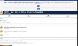 
							         GCWUF - Govt College Women University, Faisalabad - Home ...								  
							    