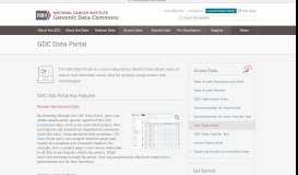 
							         GDC Data Portal | NCI Genomic Data Commons								  
							    