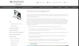 
							         GDS Account Management | Vertical Booking CRS								  
							    