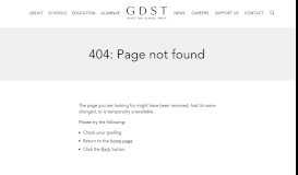 
							         GDST Portal login | Girls' Day School Trust								  
							    