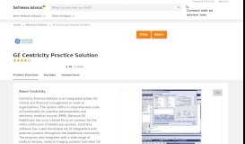 
							         GE Centricity EMR Software Pricing & Reviews - 2019 - Software Advice								  
							    