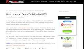 
							         Gears TV Reloaded IPTV: How to Install on FireStick /Android ...								  
							    