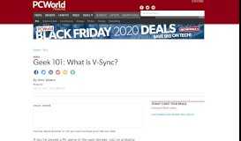 
							         Geek 101: What Is V-Sync? | PCWorld								  
							    