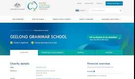 
							         Geelong Grammar School | Australian Charities and Not-for-profits ...								  
							    