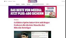 
							         Gefaktes SpOn-Interview mit Roger Federer: die dreiste Masche der ...								  
							    