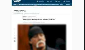 
							         Geheime Dokumente: Hulk Hogan verklagt schon wieder „Gawker ...								  
							    