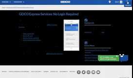 
							         GEICO Express Services: No Login Required | GEICO								  
							    