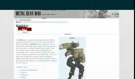 
							         Gekko | Metal Gear Wiki | FANDOM powered by Wikia								  
							    