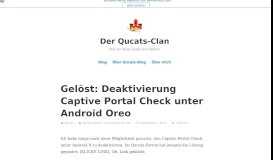 
							         Gelöst: Deaktivierung Captive Portal Check unter Android Oreo – Der ...								  
							    