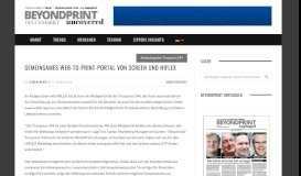 
							         Gemeinsames Web-to-Print-Portal von Screen und HIFLEX - beyond ...								  
							    