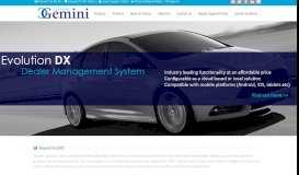
							         Gemini Systems – Dealer Management Systems								  
							    