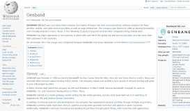 
							         Genband - Wikipedia								  
							    
