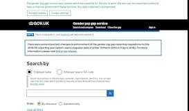 
							         Gender pay gap search results - GOV.UK								  
							    