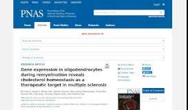 
							         Gene expression in oligodendrocytes during remyelination reveals ...								  
							    