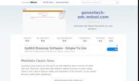 
							         Genentech-edc.mdsol.com website. Medidata Rave.								  
							    