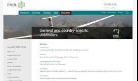 
							         General and country-specific Jobfinders - EMBL - EMBL Grenoble								  
							    