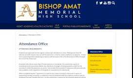 
							         General Attendance-Related Policies – Attendance – Bishop Amat ...								  
							    