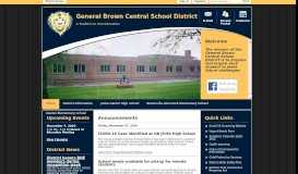 
							         General Brown Central School District / Homepage								  
							    