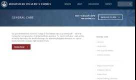 
							         General Care - Midwestern University Clinics								  
							    