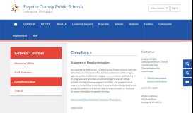 
							         General Counsel / Compliance Office - Fayette County Public Schools								  
							    