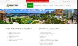 
							         General Facts - Palm Beach County Sheriff's Office								  
							    