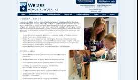 
							         General Facts - Weiser Memorial Hospital								  
							    