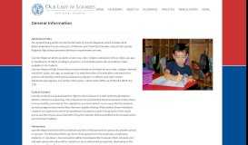 
							         General Information - Lourdes Regional School - Coal Township, PA								  
							    
