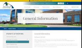 
							         General Information | Mile Bluff Medical Center								  
							    