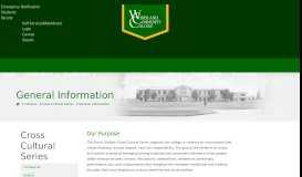 
							         General Information - Welcome to Woodland Community College								  
							    