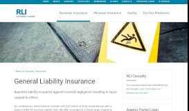 
							         General Liability Insurance | RLI Corp								  
							    